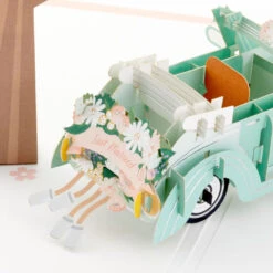 Hallmark Best Wishes For The Road Ahead 3D Pop-Up Wedding Card -Fashion Accessories Store Just Married Car 3D PopUp Wedding Card 1299LAD2903 05