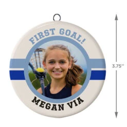 Lacrosse Ceramic Circle Personalized Photo Ornament -Fashion Accessories Store Lacrosse Ceramic Circle Personalized Photo Ornament 1999QHE1711B100 03