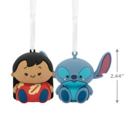 Better Together Disney Lilo & Stitch Magnetic Hallmark Ornaments, Set Of 2 -Fashion Accessories Store Lilo and Stitch Christmas Ornaments 3HCM2403 03