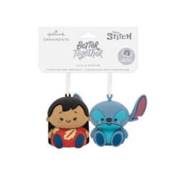 Better Together Disney Lilo & Stitch Magnetic Hallmark Ornaments, Set Of 2 -Fashion Accessories Store Lilo and Stitch Christmas Ornaments 3HCM2403 04