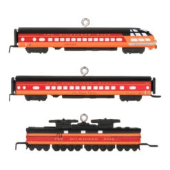 Hallmark Mini Lionel® Milwaukee Road EP-2 Passenger Ornaments, Set Of 3 -Fashion Accessories Store Lionel Trains Milwaukee Road Cars Keepsake Ornaments 2299QXM9287 06