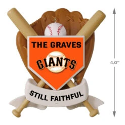 MLB Baseball Personalized Ornament, Giants™ -Fashion Accessories Store MLB Baseball Personalized Ornament Giants 2499QHE1913B108 04