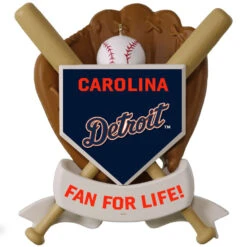 MLB Baseball Personalized Ornament, Tigers™ -Fashion Accessories Store MLB Baseball Personalized Ornament Tigers 2499QHE1913B103 03