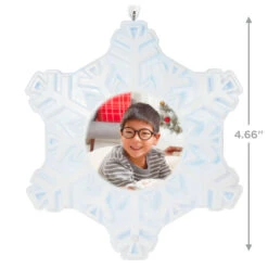 Hallmark Magic Sparkling Snowflake Photo Personalized Ornament With Light -Fashion Accessories Store Magic Sparkling Snowflake Photo Keepsake Personalized Ornament With Light 2999QHE2010B3 03