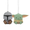 Better Together Star Wars: The Mandalorian™ And Grogu™ Magnetic Hallmark Ornaments, Set Of 2 -Fashion Accessories Store Mandalorian and Grogu Christmas Ornaments 3HCM2401 01