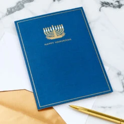 Hallmark Season Full Of Light 3D Pop-Up Hanukkah Card -Fashion Accessories Store Menorah 3D PopUp Hanukkah Card 5XXH1003 06