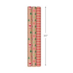 Hallmark Merry Kraft Prints 3-Pack Christmas Wrapping Paper, 90 Sq. Ft. 13 Hallmark Merry Kraft Prints 3-Pack Christmas Wrapping Paper, 90 Sq. Ft. -Fashion Accessories Store Merry Kraft Prints 3Pack Christmas Wrapping Paper 5JXW1050 04