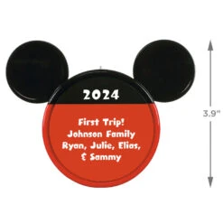 Hallmark Disney Mickey Mouse Ears Silhouette Text Personalized Ornament 8 Hallmark Disney Mickey Mouse Ears Silhouette Text Personalized Ornament -Fashion Accessories Store Mickey Mouse Ears Shape Text Personalized Ornament 2499QHE1962B1 03