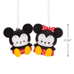Better Together Disney Mickey And Minnie Magnetic Hallmark Ornaments, Set Of 2 -Fashion Accessories Store Mickey and Minnie Christmas Ornaments 3HCM2402 03