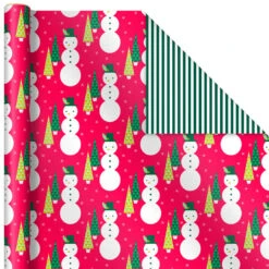 Hallmark Mod Holiday 3-Pack Reversible Wrapping Paper Assortment, 120 Sq. Ft. -Fashion Accessories Store Mod Holiday Assorted Reversible Wrapping Paper 5JXW1072 05