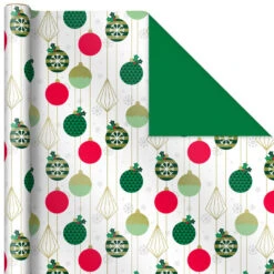 Hallmark Mod Holiday 3-Pack Reversible Wrapping Paper Assortment, 120 Sq. Ft. -Fashion Accessories Store Mod Holiday Assorted Reversible Wrapping Paper 5JXW1072 06