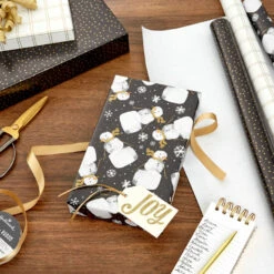 Hallmark Modern Holiday 3-Pack Wrapping Paper Assortment, 120 Sq. Ft. 10 Hallmark Modern Holiday 3-Pack Wrapping Paper Assortment, 120 Sq. Ft. -Fashion Accessories Store Modern Holiday Wrapping Paper 5JXW1205 02