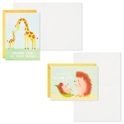 Hallmark Mom And Baby Animal Assortment Blank Thank-You Notes, Pack Of 48 -Fashion Accessories Store Mom and Baby Animal Assortment Blank ThankYou Notes 5STZ1134 04