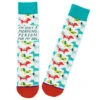 Hallmark Morning Person For My Dog Funny Crew Socks -Fashion Accessories Store Morning Person Dog Illustrations Novelty Crew Socks 1SOX2082 01
