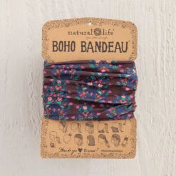 Natural Life Dark Mauve Trellis Boho Bandeau