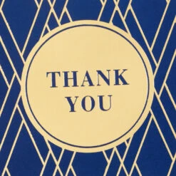 Hallmark Bulk Navy And Gold Assorted Blank Thank-You Notes, Box Of 120 -Fashion Accessories Store Navy and Gold Assorted Blank ThankYou Notes Bulk Pack 5STZ1064 03