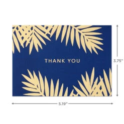 Hallmark Bulk Navy And Gold Assorted Blank Thank-You Notes, Box Of 120 -Fashion Accessories Store Navy and Gold Assorted Blank ThankYou Notes Bulk Pack 5STZ1064 04
