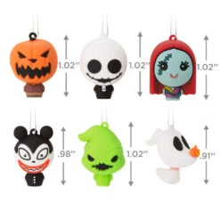 Mini Disney Tim Burton's The Nightmare Before Christmas Shatterproof Hallmark Ornaments, Set Of 6 -Fashion Accessories Store Nightmare Before Christmas Christmas Ornaments 3HCM2372 03