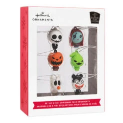 Mini Disney Tim Burton's The Nightmare Before Christmas Shatterproof Hallmark Ornaments, Set Of 6 -Fashion Accessories Store Nightmare Before Christmas Christmas Ornaments 3HCM2372 04