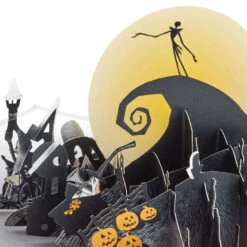 Hallmark Disney Tim Burton's The Nightmare Before Christmas Happy Nightmares 3D Pop-Up Card 14 Hallmark Disney Tim Burton's The Nightmare Before Christmas Happy Nightmares 3D Pop-Up Card -Fashion Accessories Store Nightmare Before Christmas Jack Skellington 3D PopUp Card 1499LAD2846 03