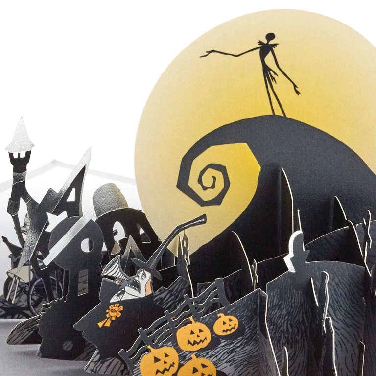 Hallmark Disney Tim Burton's The Nightmare Before Christmas Happy Nightmares 3D Pop-Up Card 5 Hallmark Disney Tim Burton's The Nightmare Before Christmas Happy Nightmares 3D Pop-Up Card - Image 3