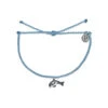 Pura Vida Orca Charm Sky Blue Bitty Braid Bracelet
