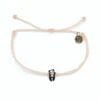 Pura Vida Panda Charm Blush Pink Bitty Braid Bracelet -Fashion Accessories Store Panda Charm on Pink Braided String Bracelet 10BRXX1467BLUS 01