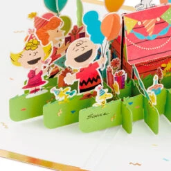 Hallmark Peanuts® Gang Celebrating You 3D Pop-Up Birthday Card -Fashion Accessories Store Peanuts Gang Snoopy 3D PopUp Birthday Card 1499LAD2739 04
