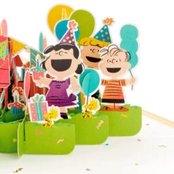 Hallmark Peanuts® Gang Celebrating You 3D Pop-Up Birthday Card -Fashion Accessories Store Peanuts Gang Snoopy 3D PopUp Birthday Card 1499LAD2739 05