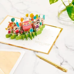 Hallmark Peanuts® Gang Celebrating You 3D Pop-Up Birthday Card -Fashion Accessories Store Peanuts Gang Snoopy 3D PopUp Birthday Card 1499LAD2739 08