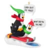 Hallmark What Did You Call Me? Ornament -Fashion Accessories Store Penguins Sledding Keepsake Ornament 2099QGO2867 01