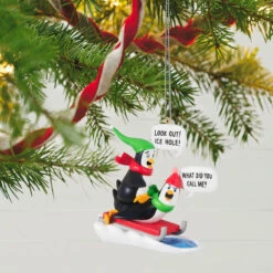 Fashion Accessories Store -Fashion Accessories Store Penguins Sledding Keepsake Ornament 2099QGO2867 02