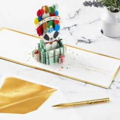 Hallmark It's Your Day Puppy In Present 3D Pop-Up Birthday Card -Fashion Accessories Store Puppy in a Present 3D PopUp Birthday Card 1299LAD2883 06