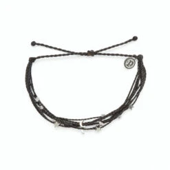 Pura Vida Black And Silver Celestial Malibu Bracelet