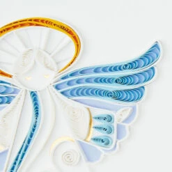 Hallmark Peace On Earth Angel Quilled Paper Handmade Christmas Card -Fashion Accessories Store Quilled Paper Peace Angel Handmade Christmas Card 1299IXC7334 04