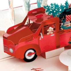 Hallmark Joy To You 3D Pop-Up Christmas Card -Fashion Accessories Store Red Truck 3D PopUp Christmas Card 1299IXC7122 03