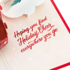 Hallmark Joy To You 3D Pop-Up Christmas Card -Fashion Accessories Store Red Truck 3D PopUp Christmas Card 1299IXC7122 05