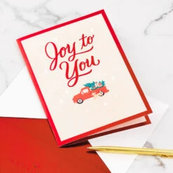 Hallmark Joy To You 3D Pop-Up Christmas Card -Fashion Accessories Store Red Truck 3D PopUp Christmas Card 1299IXC7122 07