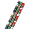 Hallmark Santa Fun 3-Pack Christmas Wrapping Paper Assortment, 120 Sq. Ft. -Fashion Accessories Store Santa Fun Hallmark Mahogany Christmas Wrapping Paper 5JXW1037 01