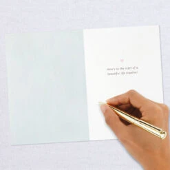 Hallmark Happily Ever After Quilled Paper Handmade Wedding Card -Fashion Accessories Store Script Letters Quilled Paper Handmade Wedding Card 1299LAD9615 06