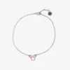 Pura Vida Minnie Mouse Charm Silver Anklet