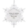 Hallmark Sparkling Snowflake Text Personalized Metal Ornament -Fashion Accessories Store Snowflake Text Personalized Keepsake Ornament 2499QHE2012B1 01