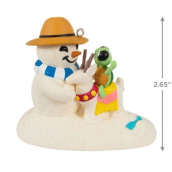 Hallmark Sandal The Snowman Ornament -Fashion Accessories Store Snowman on Beach Keepsake Ornament 1799QXR8097 03