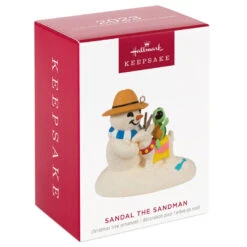 Hallmark Sandal The Snowman Ornament -Fashion Accessories Store Snowman on Beach Keepsake Ornament 1799QXR8097 04