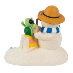 Hallmark Sandal The Snowman Ornament -Fashion Accessories Store Snowman on Beach Keepsake Ornament 1799QXR8097 06