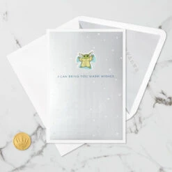 Hallmark Star Wars: The Mandalorian™ Grogu™ Warm Wishes 3D Pop-Up Holiday Card -Fashion Accessories Store Star Wars The Mandalorian Grogu 3D PopUp Holiday Card 1499XXH9985 06