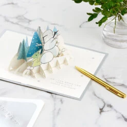 Hallmark Star Wars: The Mandalorian™ Grogu™ Warm Wishes 3D Pop-Up Holiday Card -Fashion Accessories Store Star Wars The Mandalorian Grogu 3D PopUp Holiday Card 1499XXH9985 08