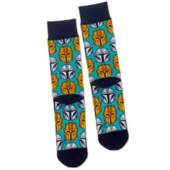 Hallmark Star Wars: The Mandalorian™ Helmet Novelty Crew Socks -Fashion Accessories Store Star Wars The Mandalorian Helmet Novelty Crew Socks 1SHP2161 03