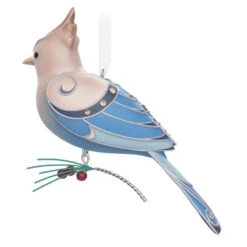 Hallmark The Beauty Of The Birds Leucistic Steller's Jay Ornament -Fashion Accessories Store Stellers Jay Blue Bird Keepsake Ornament 1799QXE3307 06