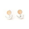 Sunstone And Silver Moon Phase Ear Jacket